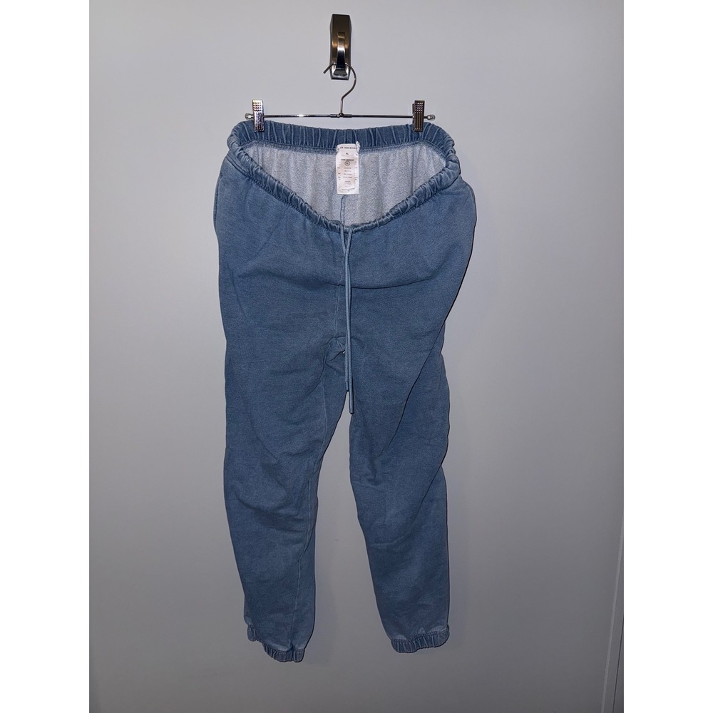 Good American Boyfriend Sweatpants Indigo Blue Cotton Joggers XL GS0455VN - Picture 3 of 4